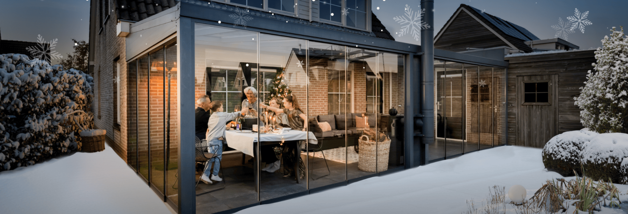 De gezelligste feestdagen vier je in een Verasol tuinkamer
